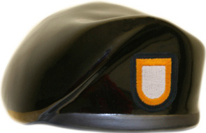 101st Airborne HQ Ceramic Beret with Flash